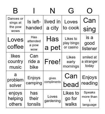 Today We Remember - Finding Our Common Ground Bingo Card
