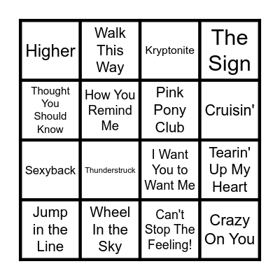 Mais La Music Bingo Game 2 Bingo Card