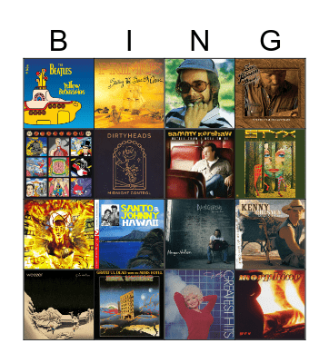 Oceans Bingo Card