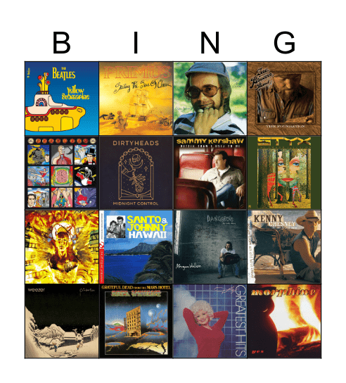 Oceans Bingo Card