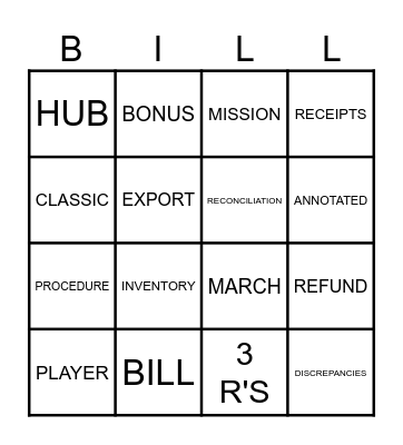 LET'S PLAY! Bingo Card