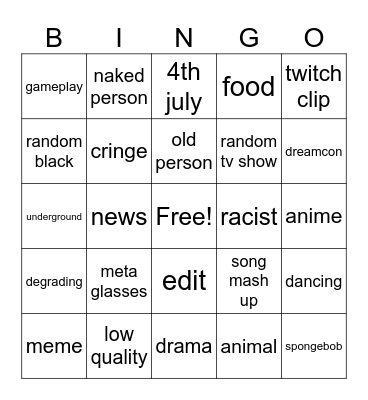 ig reels bingo Card