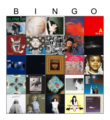 音乐封面bingo！ Bingo Card