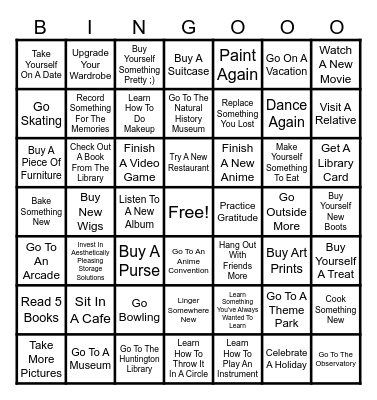 Fun Bingo Card
