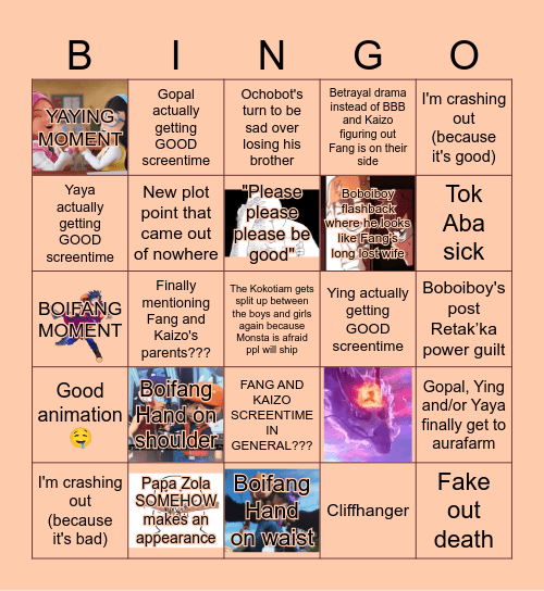 BBBTM3 BINGO Card