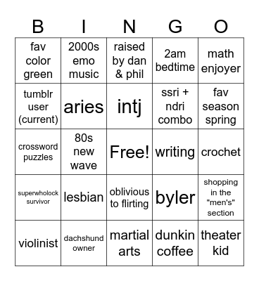 Bingo Card