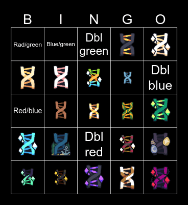 Mut hunt Bingo Card