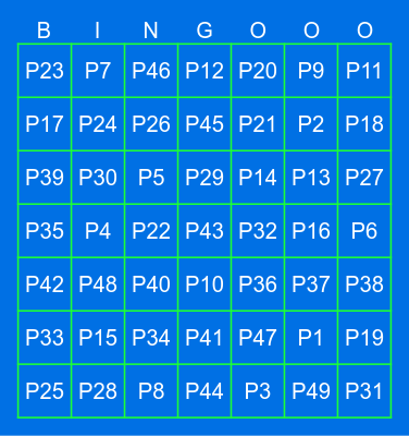 Bingo Simstástico Bingo Card
