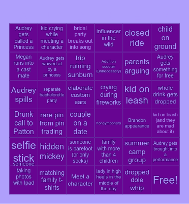Bach Bingo Card