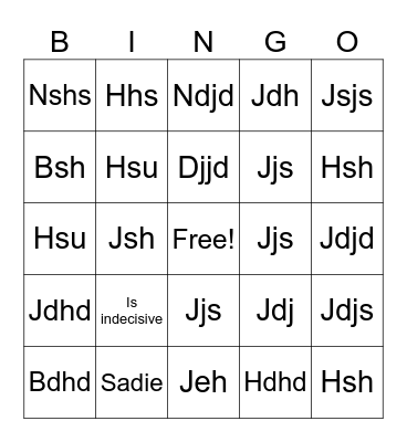Rudy’s Birthday Bingo Card