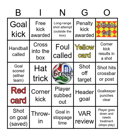 ARGENTINA VS SWITZERLAND | JULY 11 Bingo Card