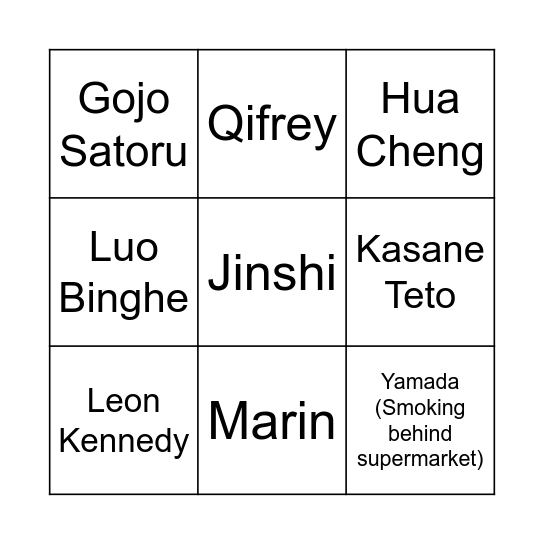 Bingo Card