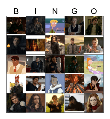 effy’s fav character bingo!!! Bingo Card