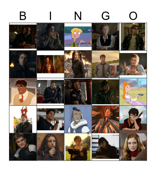 effy’s fav character bingo!!! Bingo Card