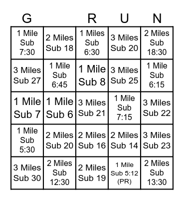 "Fun" "Easy" "Game" Bingo Card