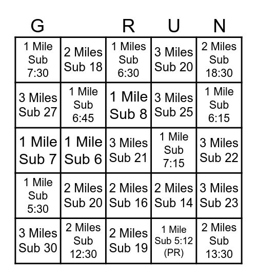"Fun" "Easy" "Game" Bingo Card