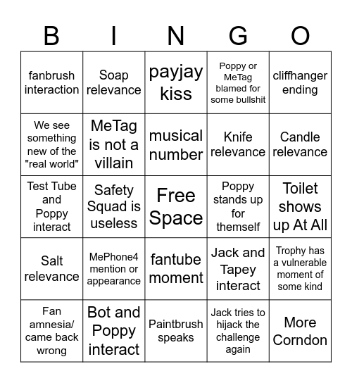 IV6 Bingo Card