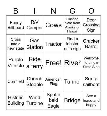 Swartz-Bus Olympics Bingo Card