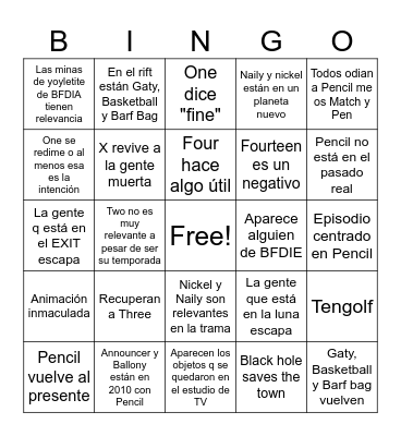 Tpot 24 Bingo Card