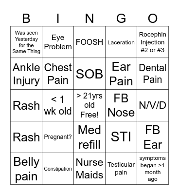 MCUC BINGO Card