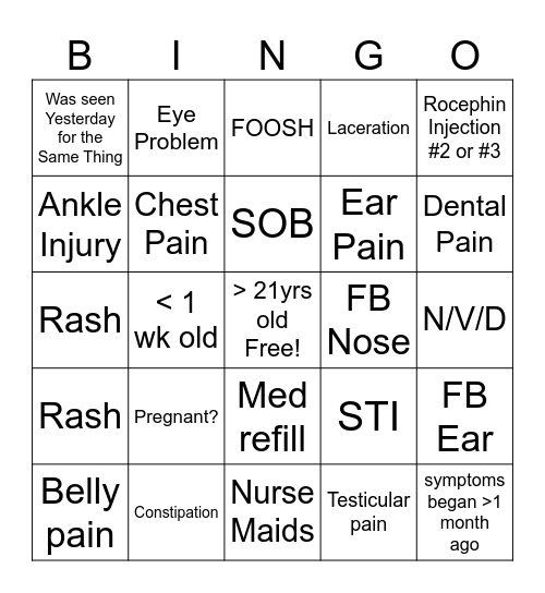 MCUC BINGO Card