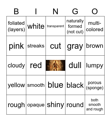 Archeology Bingo Card