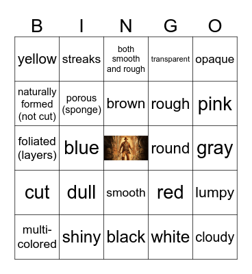 Archeology Bingo Card