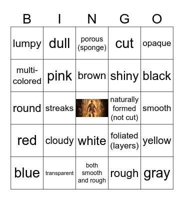 Archeology Bingo Card
