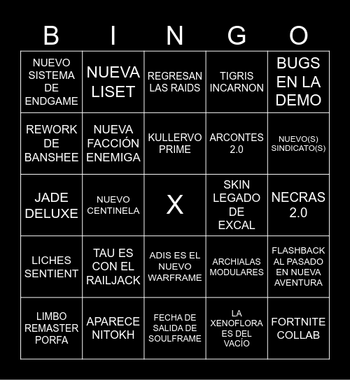 BINGO DE TENNOCON 2026 CON DEUCE Bingo Card