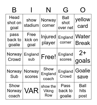 FIFA 26 Bingo Card