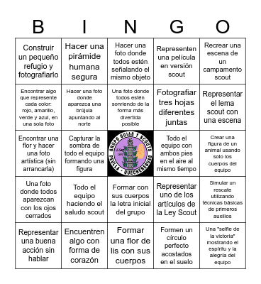 Bingo Fotográfico Bingo Card