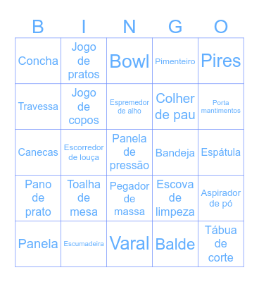 Chá de Casa Nova Bingo Card