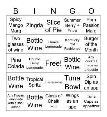 Happy Saturday! Bingo Card