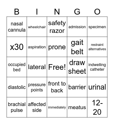 CHAPTER 6/7 Bingo Card