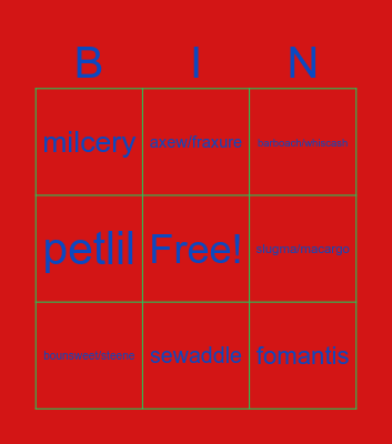 scar/vi shiny race Bingo Card