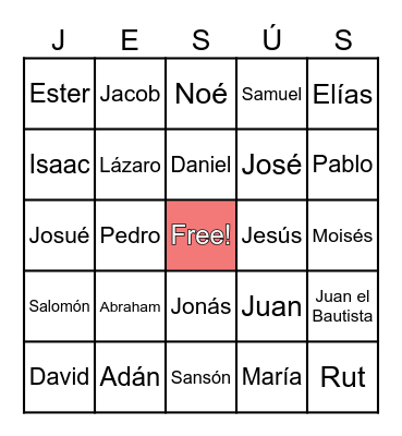 BINGO BÍBLICO Bingo Card