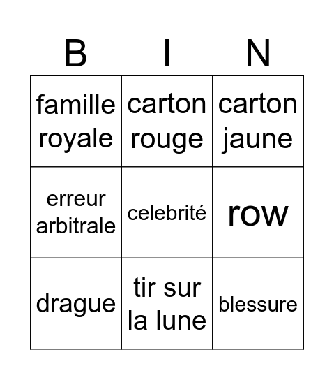 omegaverse Bingo Card