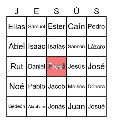 BINGO BÍBLICO Bingo Card