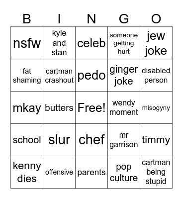 uhxfrbyerxbedcyncreuercn Bingo Card
