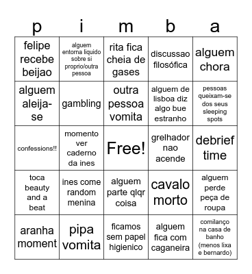 azuzu love Bingo Card