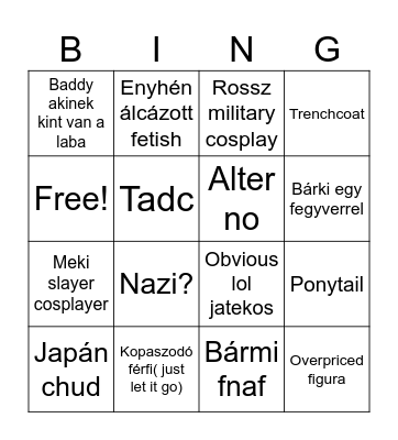 Mondocon Bingo Card