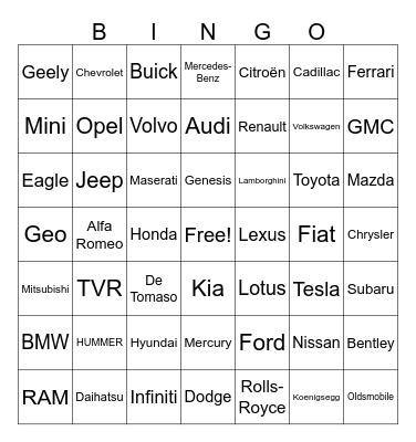 Bingo Card