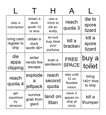 Sync Bingo Card