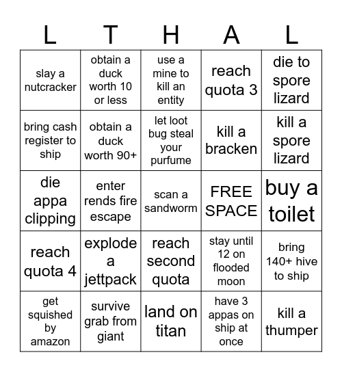 Sync Bingo Card