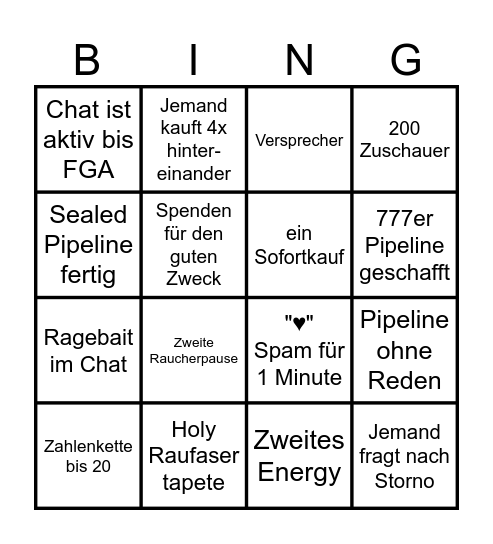 Bingo Card