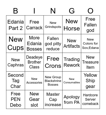 COPIUMBALL 2026 Bingo Card