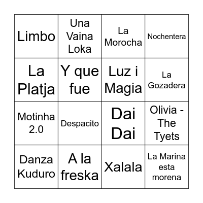 Colònies Vall de Núria 2026 Bingo Card