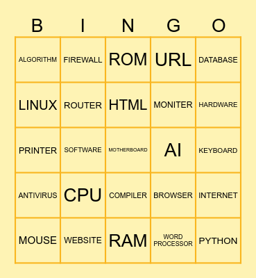TECH BINGO Card