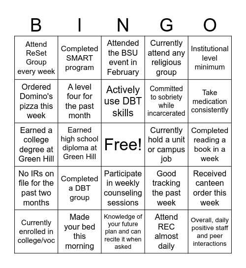 2026 Hawthorn Bingo Card