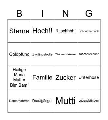 Märchen-Bing Bingo Card